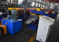Storage Rack Vertical Post Section Roll Forming Machine With Punching Unit For Various Patterns
